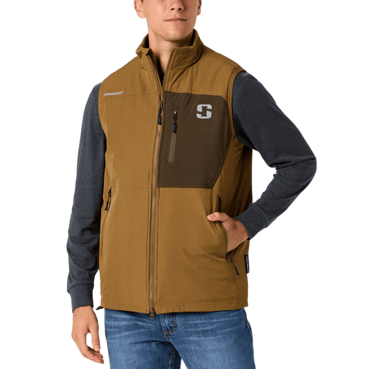 STRIKER BRANDS SHIELD FLOAT VEST - DUCKWOOD_FRONT ANGLE