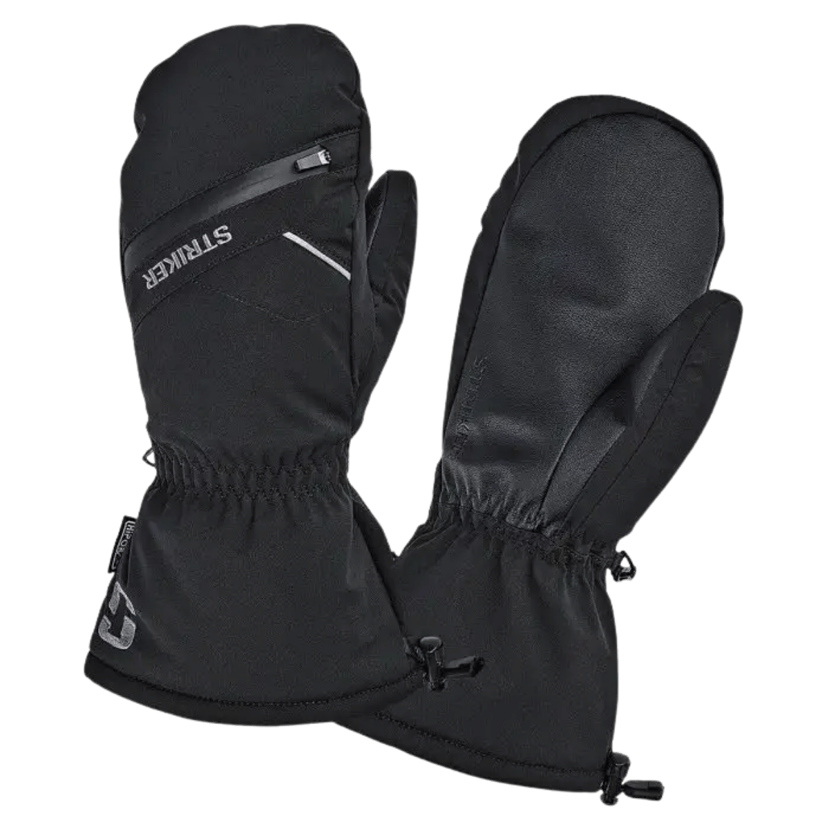STRIKER BRANDS TUNDRA MITT - BLACK_FRONT AND BACK ANGLE