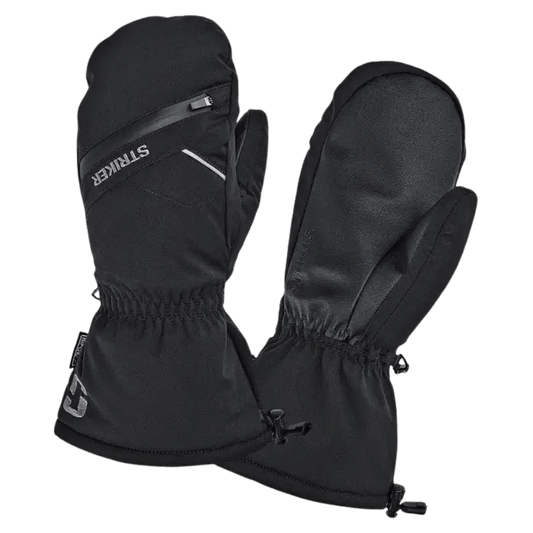 STRIKER BRANDS TUNDRA MITT - BLACK_FRONT AND BACK ANGLE