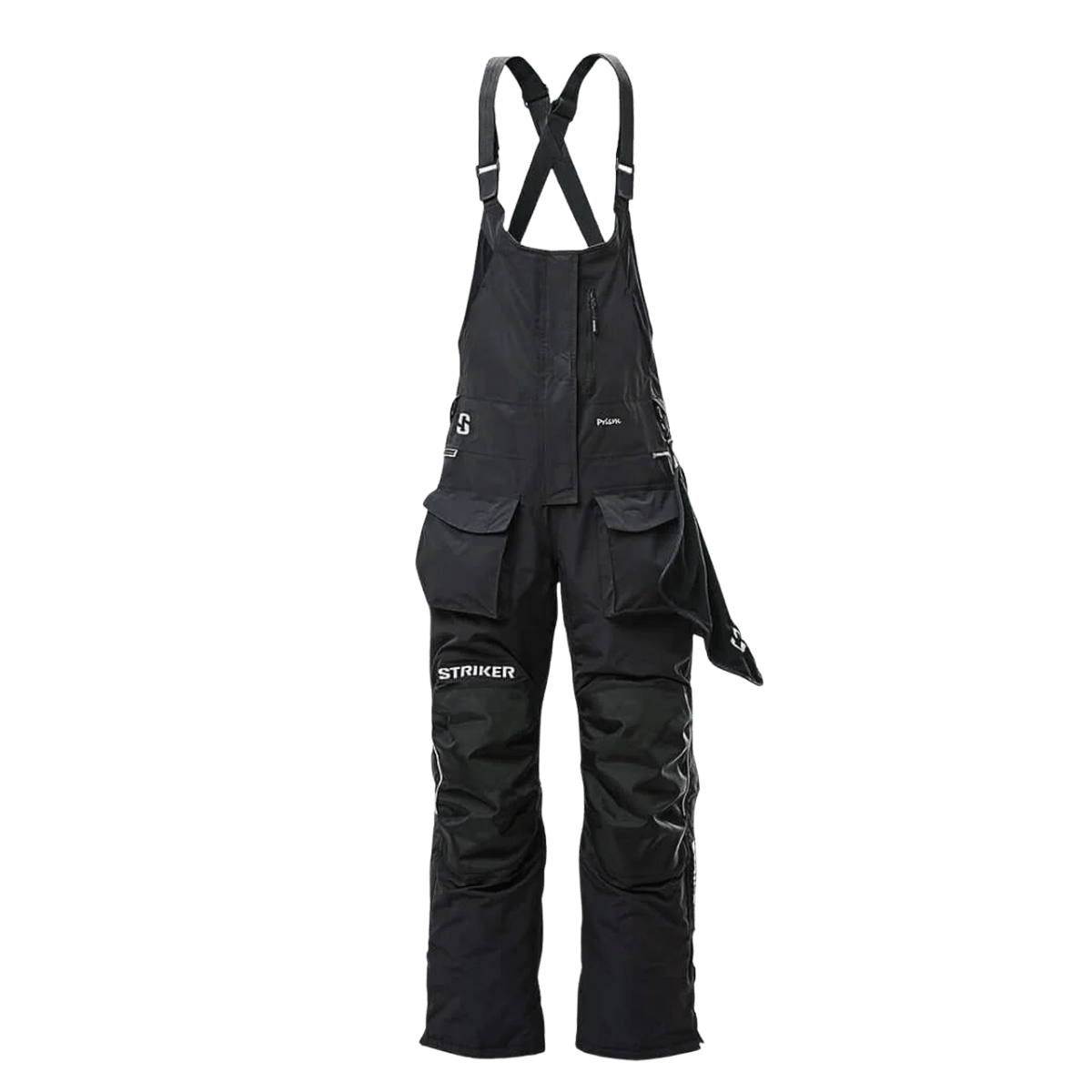 STRIKER BRANDS WOMEN'S SI PRISM BIBS - BLACK_FRONT VIEW