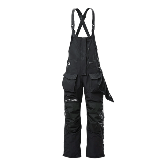 STRIKER BRANDS WOMEN'S SI PRISM BIBS - BLACK_FRONT VIEW