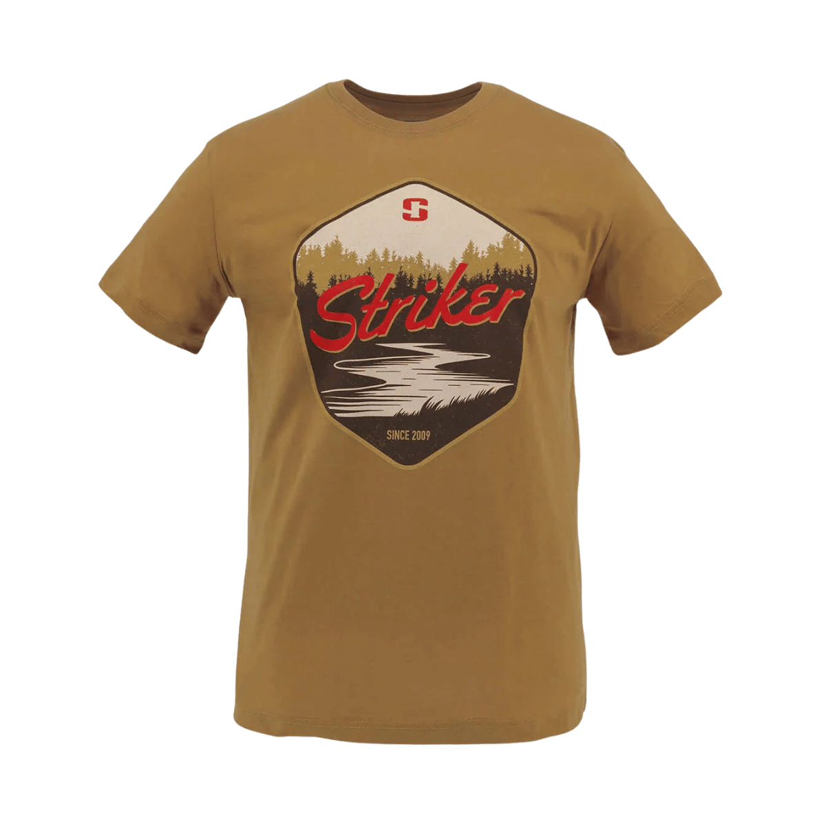 STRIKER RIVER T-SHIRT MENS - AMBER_FRONT ANGLE