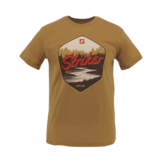 STRIKER RIVER T-SHIRT MENS - AMBER_FRONT ANGLE