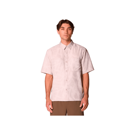 MOUNTAIN HARDWEAR MEN'S SUN DRIFT COOLING PRINTED SS - CITY FOG BRUSHS