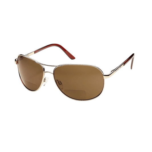 SUNCLOUD AVIATOR +2.50 SUNGLASSES GOLD