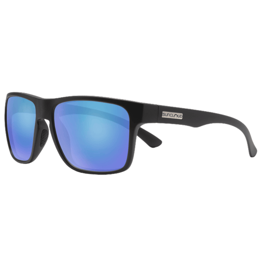 SUNCLOUD RAMBLER SUNGLASSES - MATTE BLACK - POLAR BLUE MIR