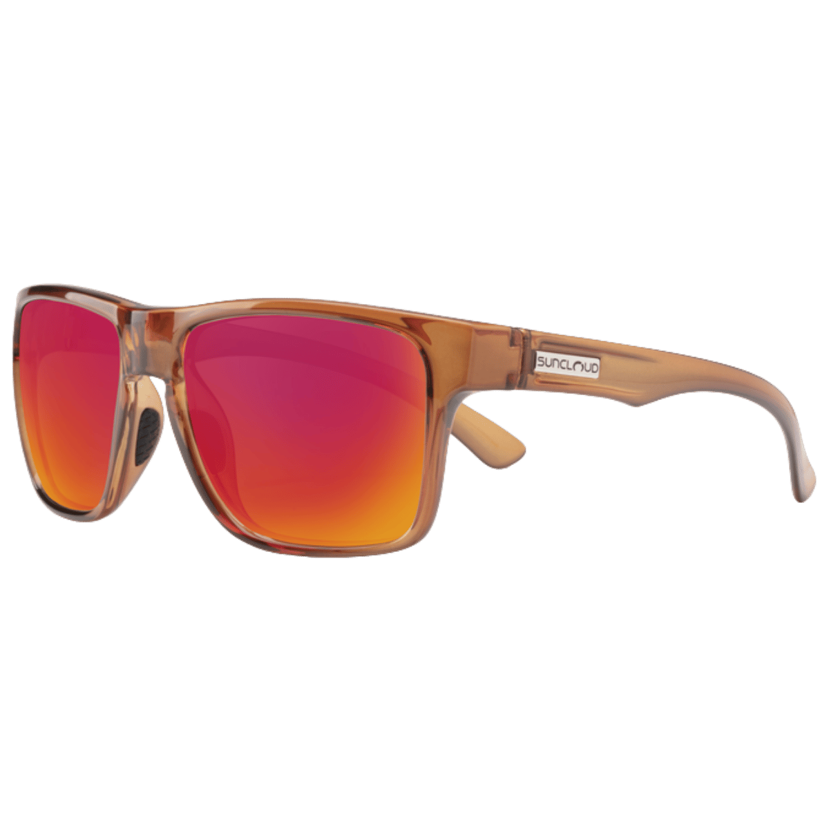 SUNCLOUD RAMBLER SUNGLASSES - CRYSTAL AMBER - POLAR RED MIR