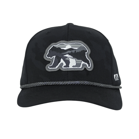 PARAMOUNT SUNSET BEAR CAP - BLACK CLOUD - OSFA
