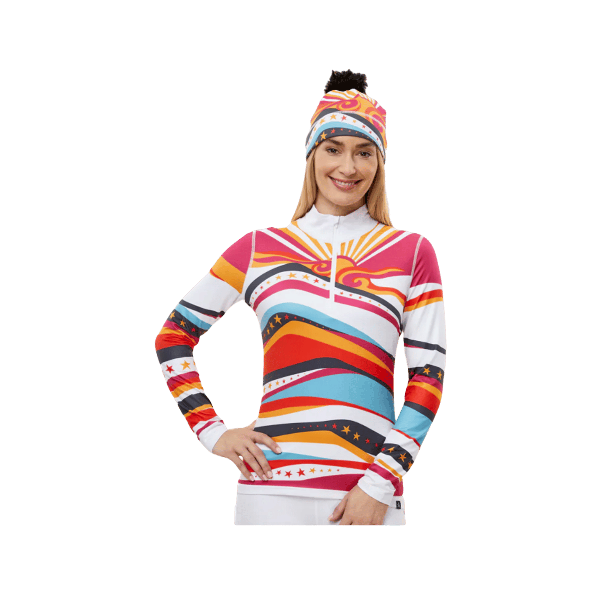 KRIMSON KLOVER WOMEN'S SUNSHINE TOP 1/4 ZIP - MULTI