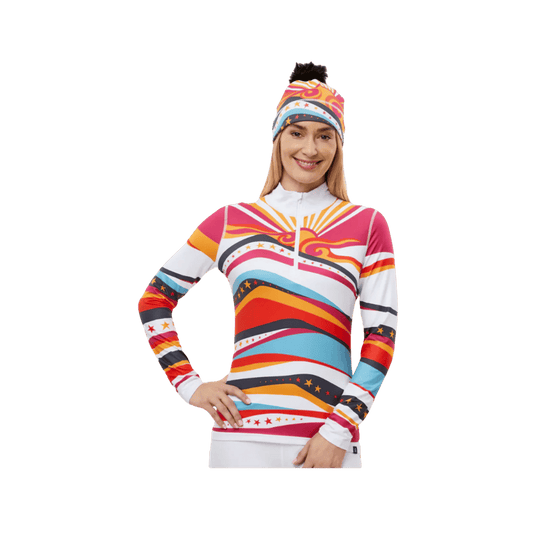 KRIMSON KLOVER WOMEN'S SUNSHINE TOP 1/4 ZIP - MULTI