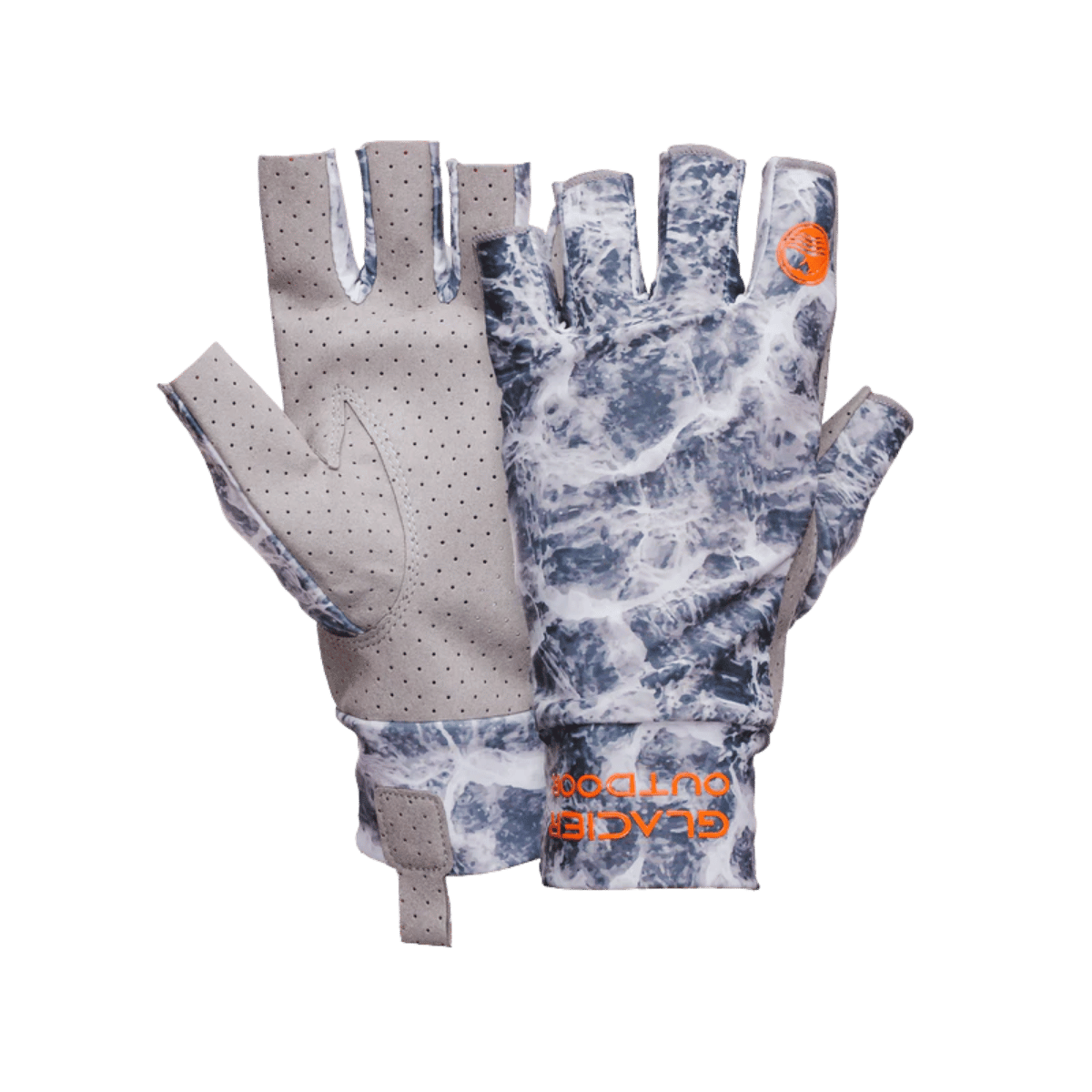 GLACIER OUTDOOR ASCENSION BAY SUN GLOVE - GRAY CAMO