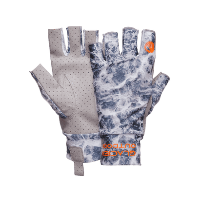 GLACIER OUTDOOR ASCENSION BAY SUN GLOVE - GRAY CAMO