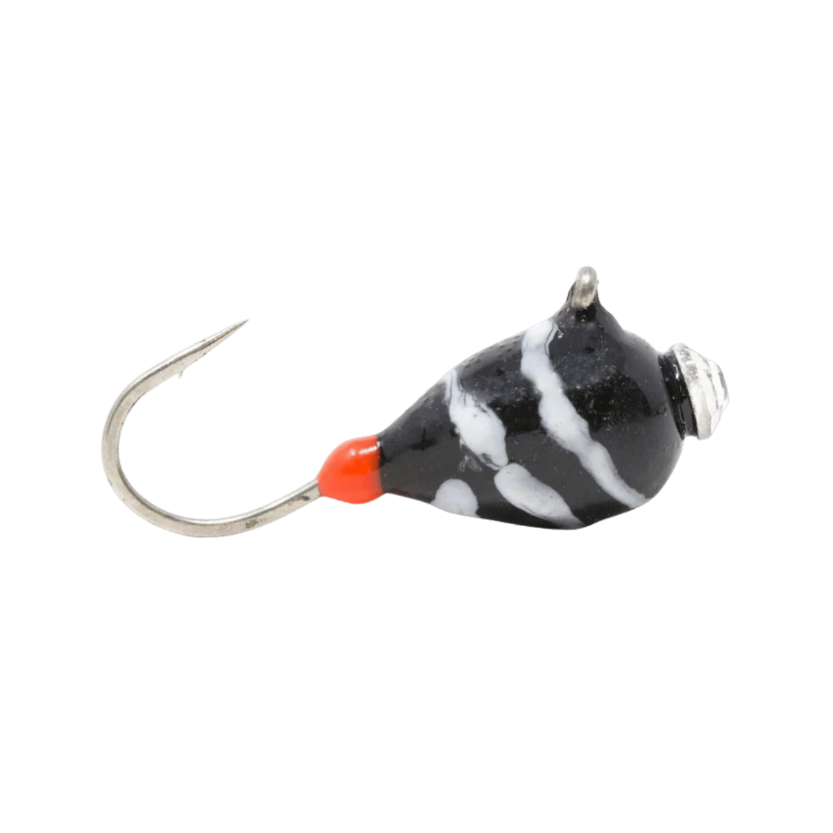 CLAM SWIRL DROP SZ12 - 1/16 OZ BLK/WHITE SWIRL
