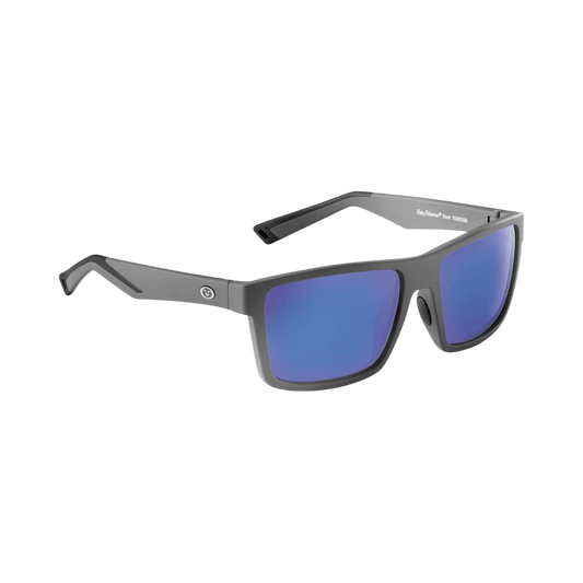 FLYING FISHERMAN SWIRL SUNGLASSES - SMOKE - MATTE BLACK