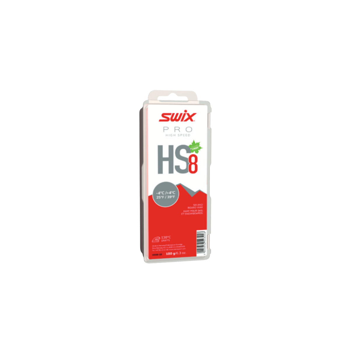 SWIX HIGH SPEED WAX 180G RED COLOR HS8