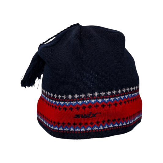 SWIX ANDERS TASSEL HAT ONE SIZE - NAVY