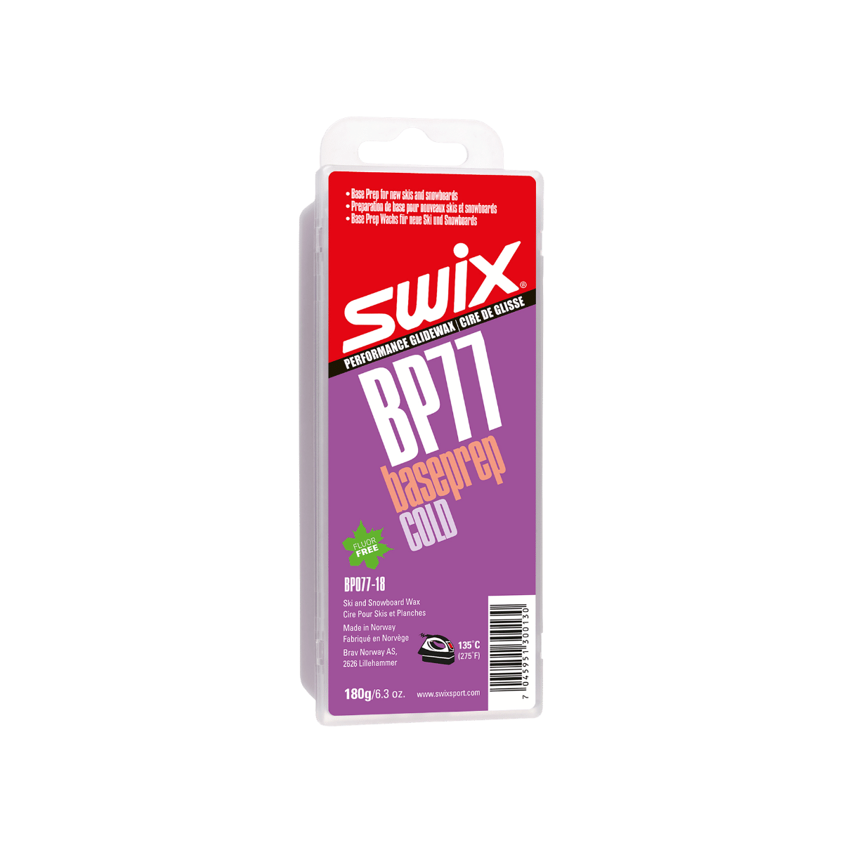 SWIX BASE PREP WAX 180G HARD