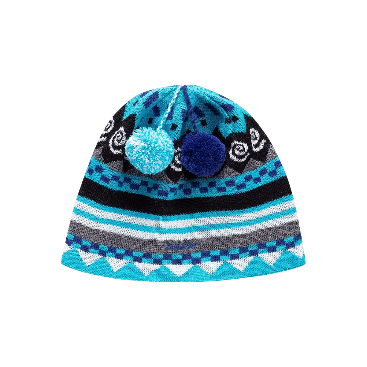 SWIX DUNN 2 BALL HAT ONE SIZE - CYAN BLUE