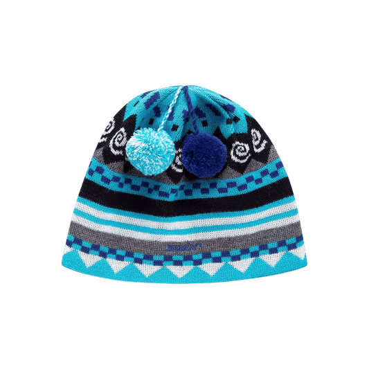SWIX DUNN 2 BALL HAT ONE SIZE - CYAN BLUE