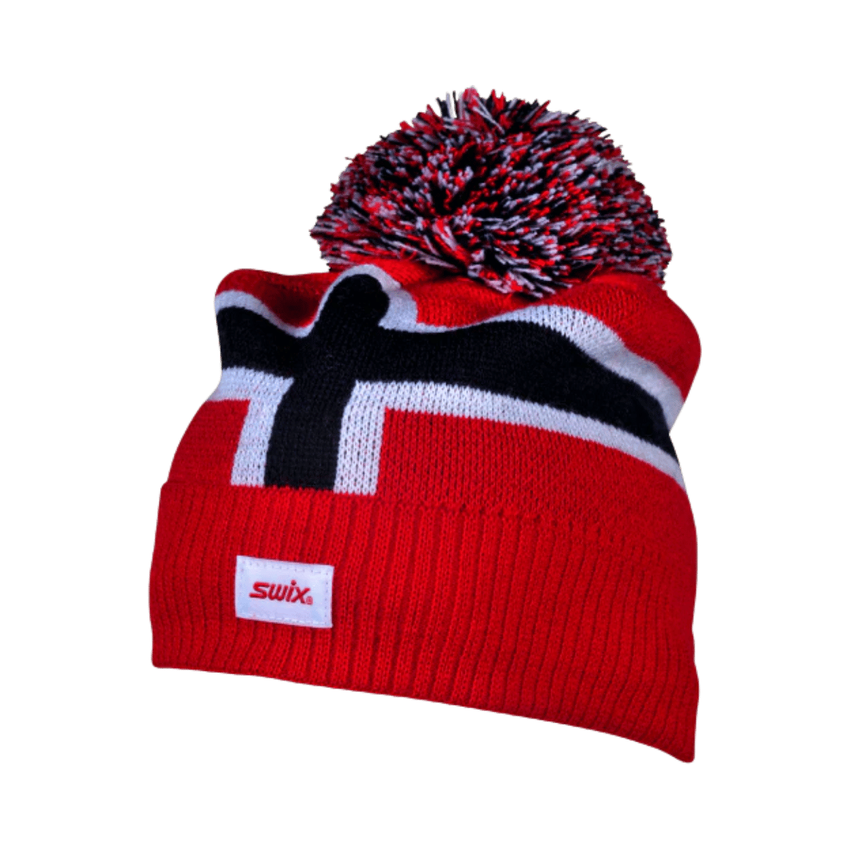 SWIX NOR BIG POM HAT ONE SIZE - RED