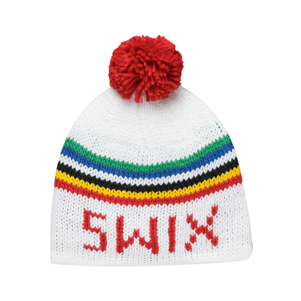 SWIX OLE RED POM HAT ONE SIZE - SNOW WHITE
