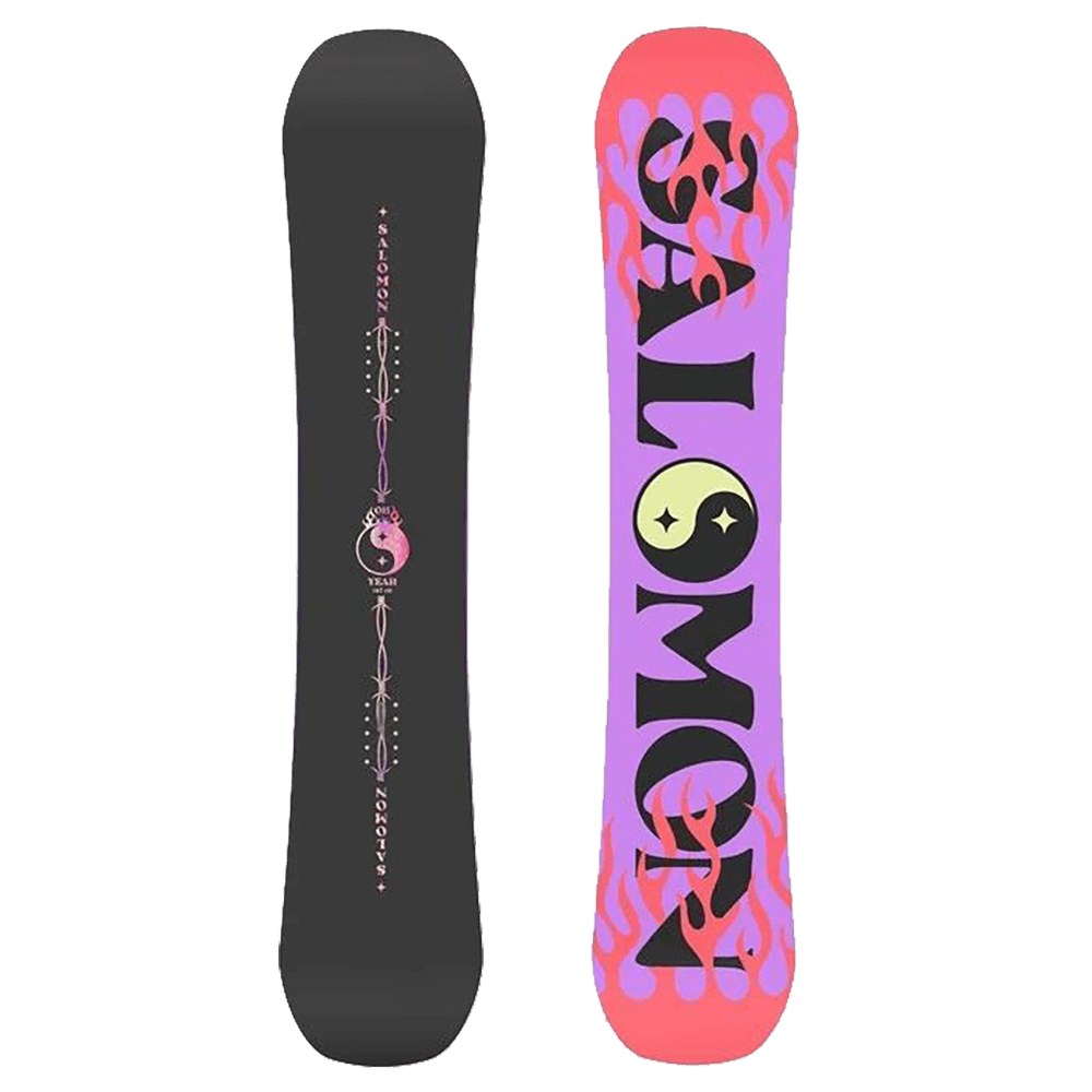 SALOMON OH YEAH WOMEN'S SNOWBOARD 2025 - BLACK/PINK