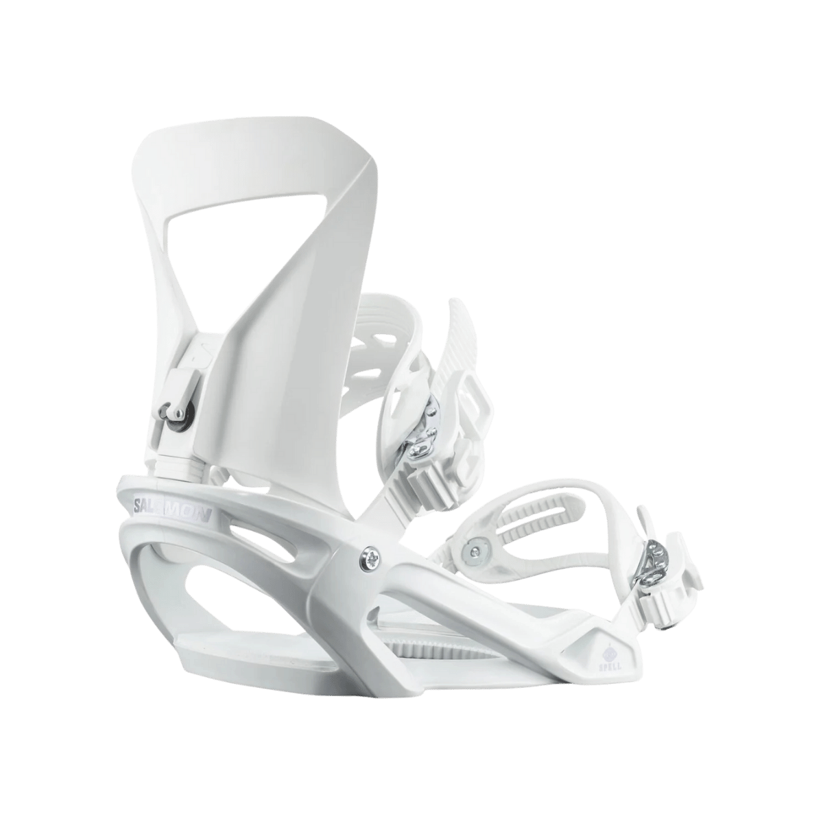 SALOMON WOMEN'S SPELL SB BINDINGS 2024 - WHITE - SIDE BACK VIEW