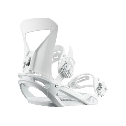 SALOMON WOMEN'S SPELL SB BINDINGS 2024 - WHITE - SIDE BACK VIEW