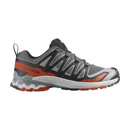 SALOMON XA PRO 3D V9 TRAIL SHOE - CASTLE ROCK/BLACK/BURNT OCHRE - SIDE VIEW