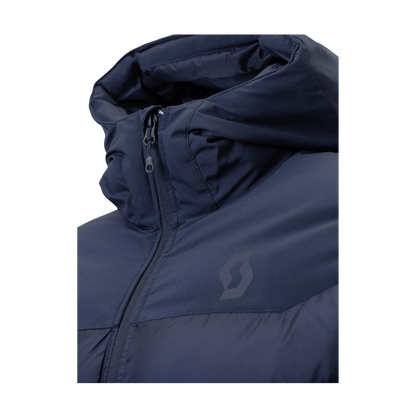 SCOTT USA MEN'S INSULOFT WARM JACKET - DARK BLUE - CLOSE-UP FRONT VIEW