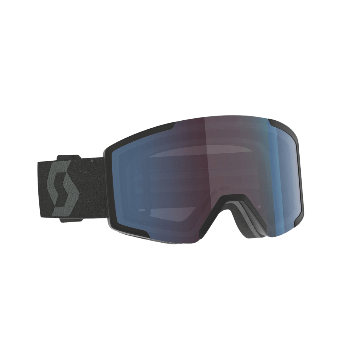 SCOTT USA SHIELD + XTRA LENS GOGGLES - BLACK - ENHANCER BLUE CHROME