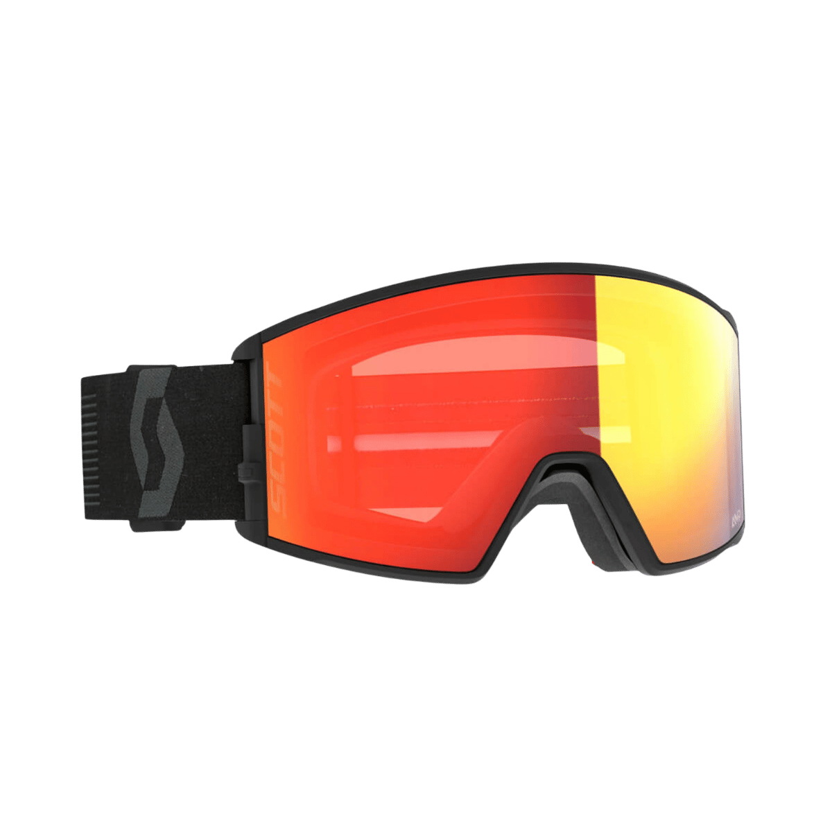 SCOTT USA SHIELD + XTRA LENS GOGGLES - BLACK - ENHANCER RED CHROME