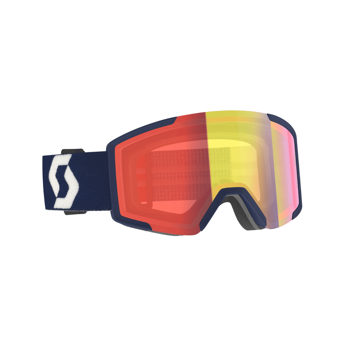 SCOTT USA SHIELD + XTRA LENS GOGGLES - RETRO BLUE/RED - ENHANCER RED CHROME