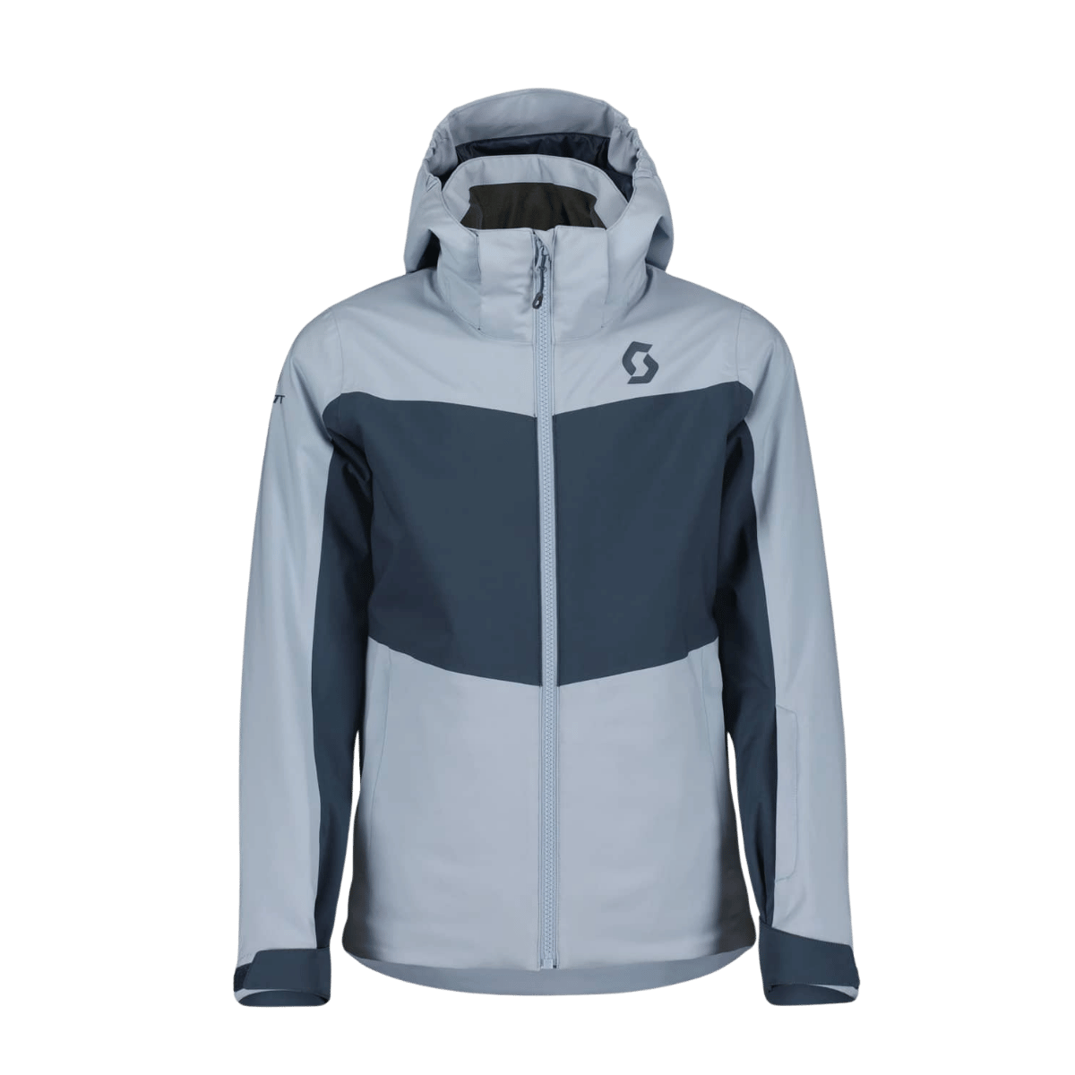 SCOTT USA WOMEN'S ULTIMATE DRYO 10 JACKET - GLACE BLUE/METAL BLUE - FRONT VIEW