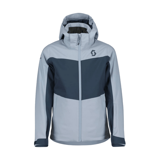 SCOTT USA WOMEN'S ULTIMATE DRYO 10 JACKET - GLACE BLUE/METAL BLUE - FRONT VIEW