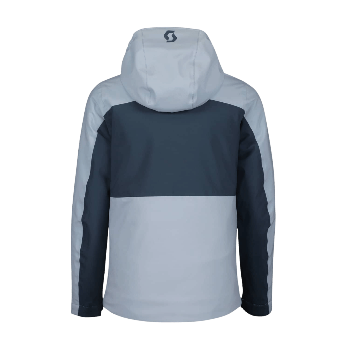 SCOTT USA WOMEN'S ULTIMATE DRYO 10 JACKET - GLACE BLUE/METAL BLUE - BACK VIEW