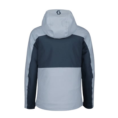 SCOTT USA WOMEN'S ULTIMATE DRYO 10 JACKET - GLACE BLUE/METAL BLUE - BACK VIEW