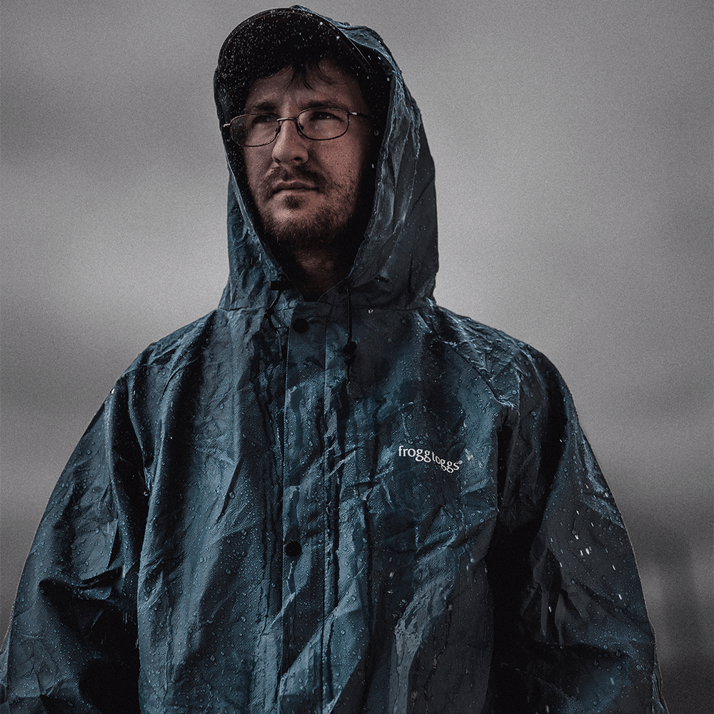 ULTRA-LITE2 WATERPROOF RAIN SUIT wearing the suit