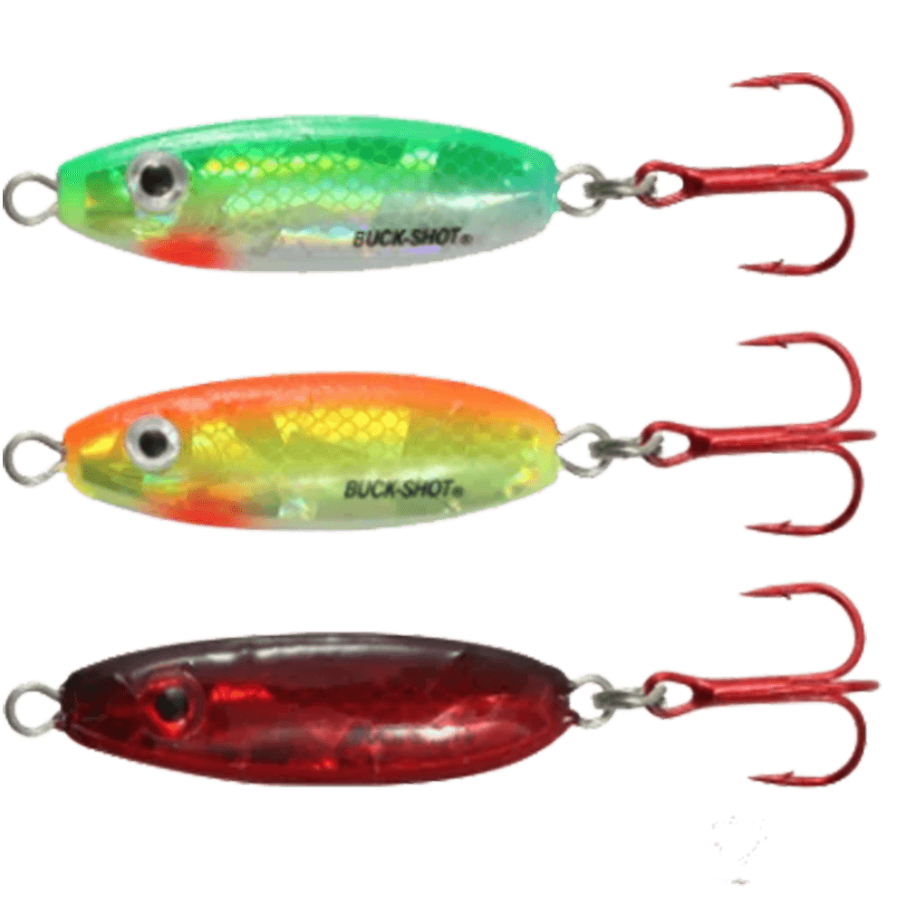 NORTHLAND BUCK-SHOT RATTLE SPOON 3PK ASSORTED 1/8OZ