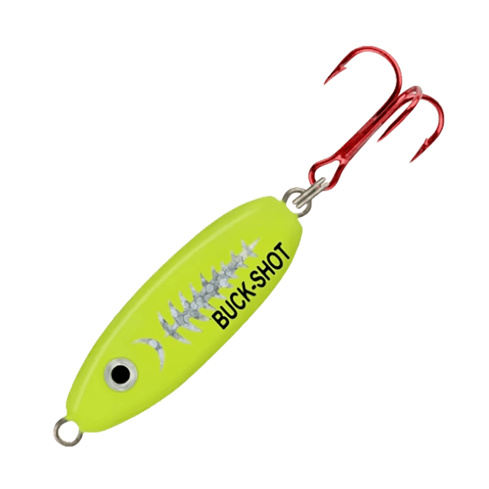 NORTHLAND BUCK-SHOT RATTLE SPOON
Super Glo Exo Chartreuse