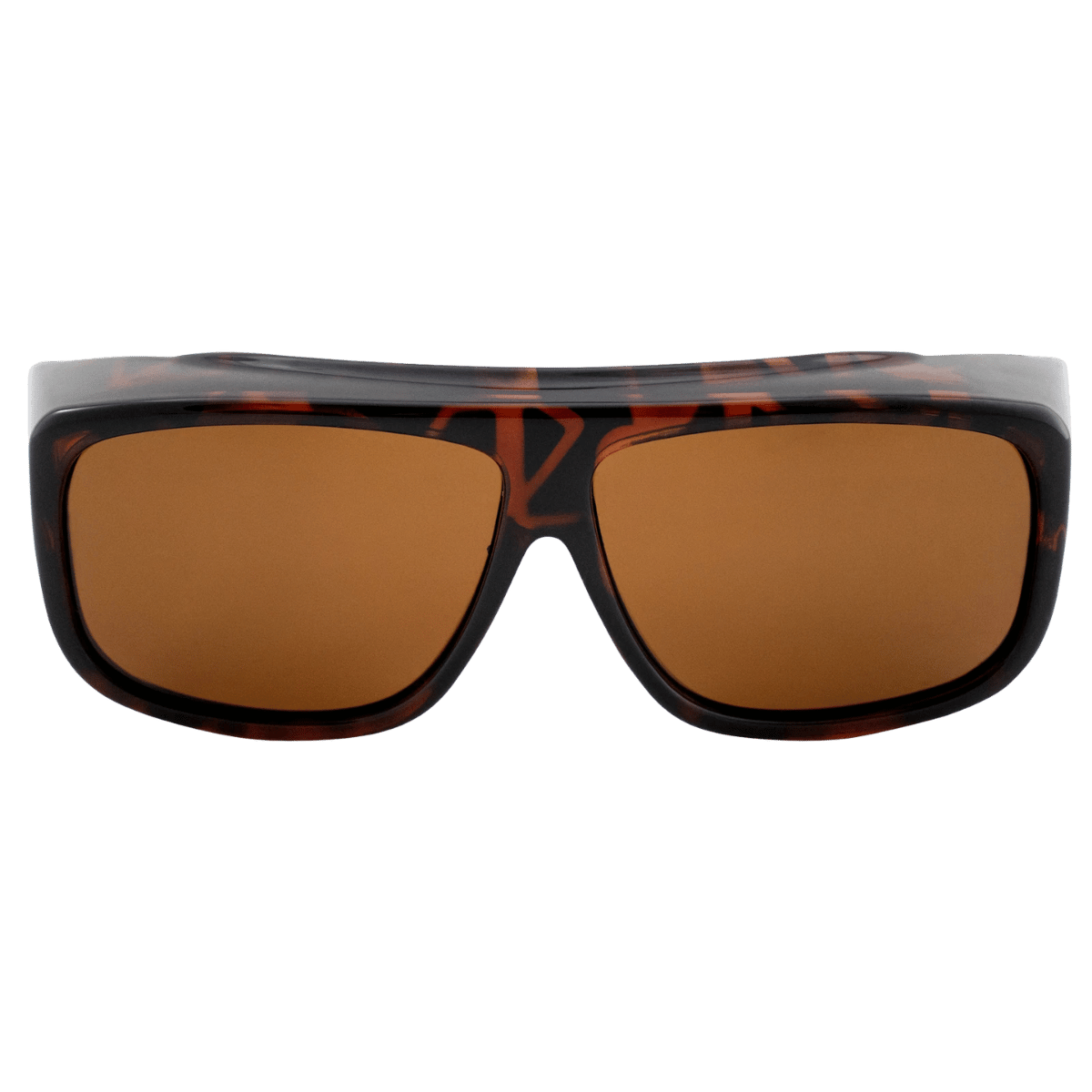 SEA STRIKER OVERALLS LARGE SUNGLASSES TORTOISE/AMBER OA2 FRONT VIEW