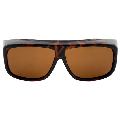 SEA STRIKER OVERALLS LARGE SUNGLASSES TORTOISE/AMBER OA2 FRONT VIEW