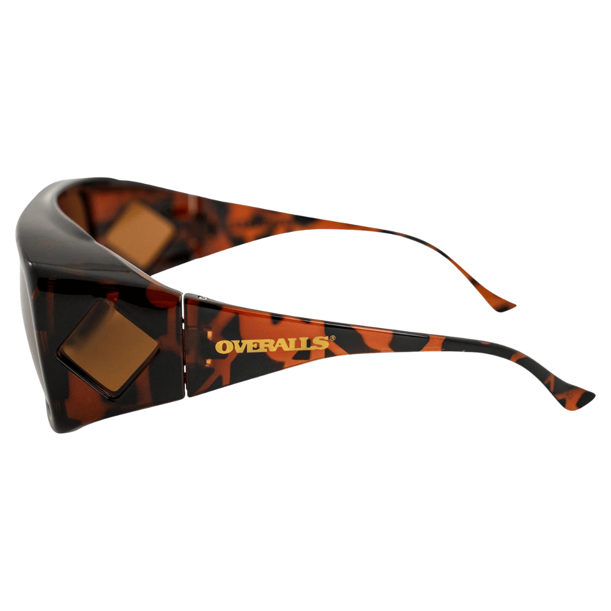 SEA STRIKER OVERALLS LARGE SUNGLASSES TORTOISE/AMBER OA2 SIDE VIEW