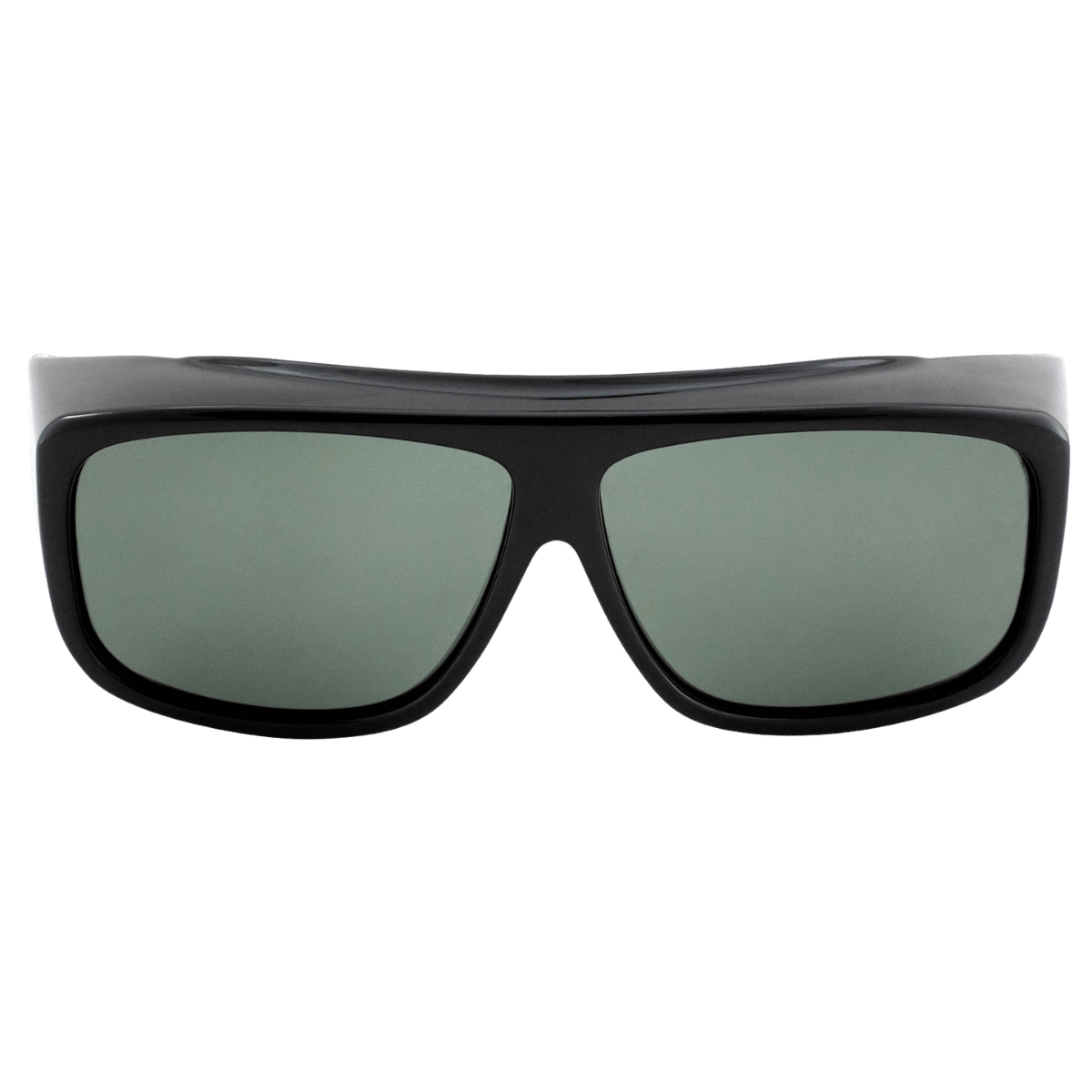 SEA STRIKER OVERALLS LARGE SUNGLASSES BLACK/GREY FRONT VIEW