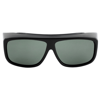SEA STRIKER OVERALLS LARGE SUNGLASSES BLACK/GREY FRONT VIEW
