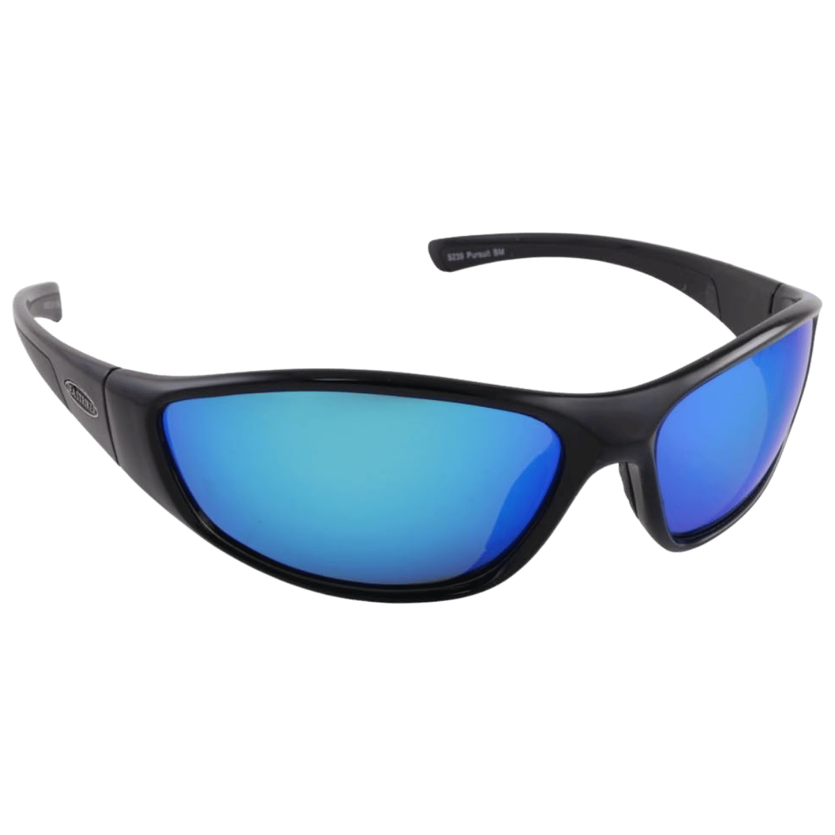 SEA STRIKER PURSUIT SUNGLASSES BLACK/BLUE MIRROR