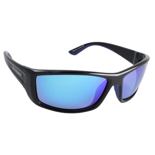SEA STRIKER RUM RUNNER SUNGLASSES BLACK/BLUE MIRROR