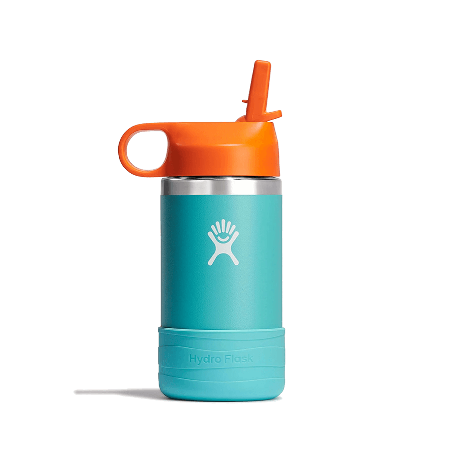 HYDRO FLASK 12OZ KIDS WIDE MOUTH BOTTLE WITH STRAW CAP SEASPRAY