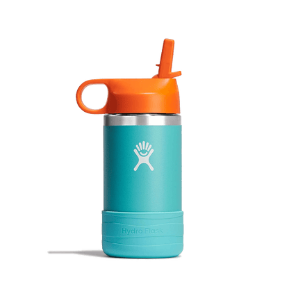 HYDRO FLASK 12OZ KIDS WIDE MOUTH BOTTLE WITH STRAW CAP SEASPRAY