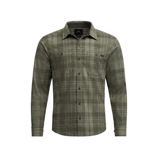 SITKA AMBARY LONG SLEEVE SHIRT GREEN LICHEN FALL PLAID